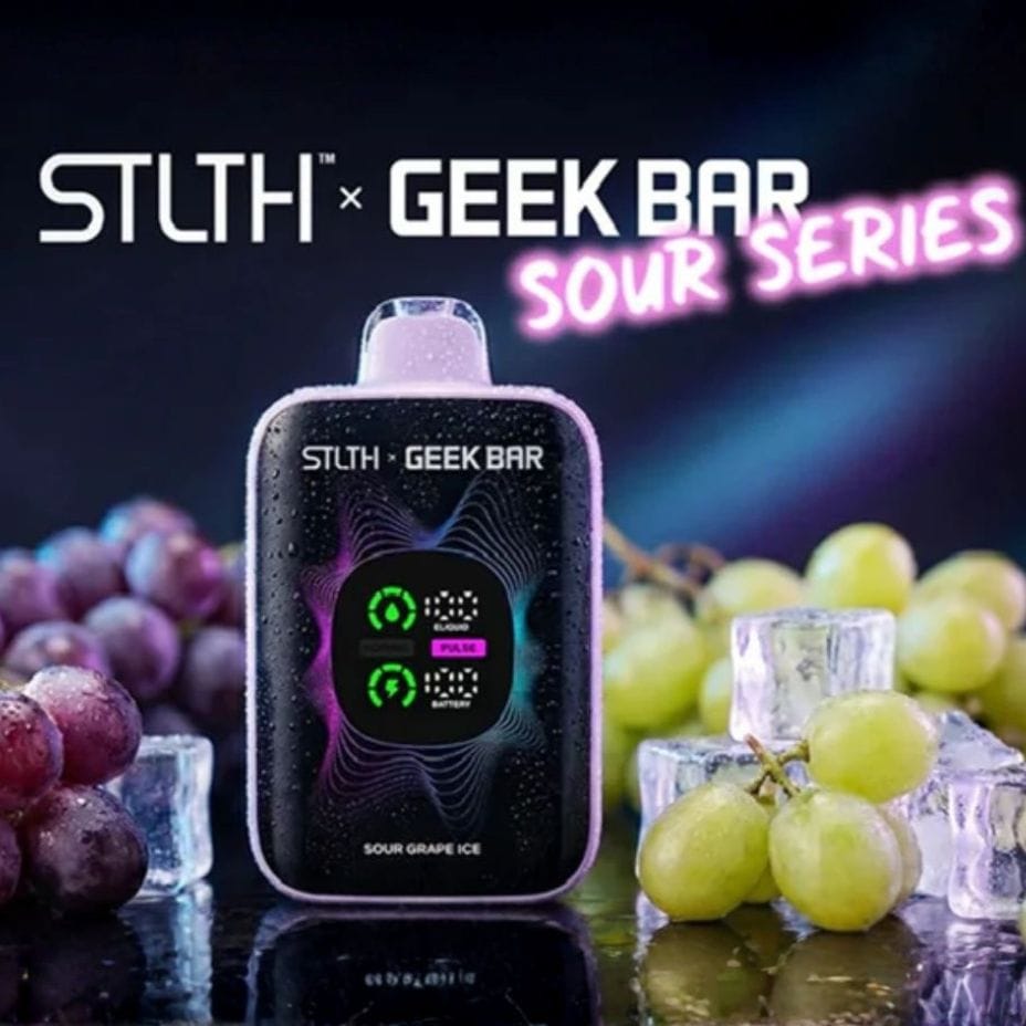 STLTH x Geek Bar Sour Grape Ice Disposable Vape Vape SuperStore Yorkton Saskatchewan