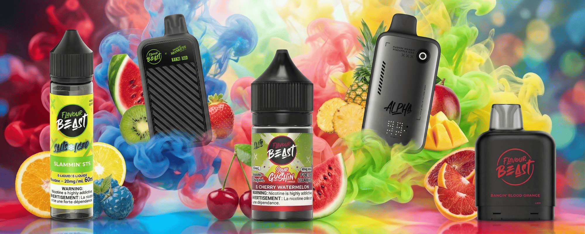 Shop Flavour Beast salt nic and Disposable Vape at Yorkton Vape SuperStore in Saskatchewan, Canada