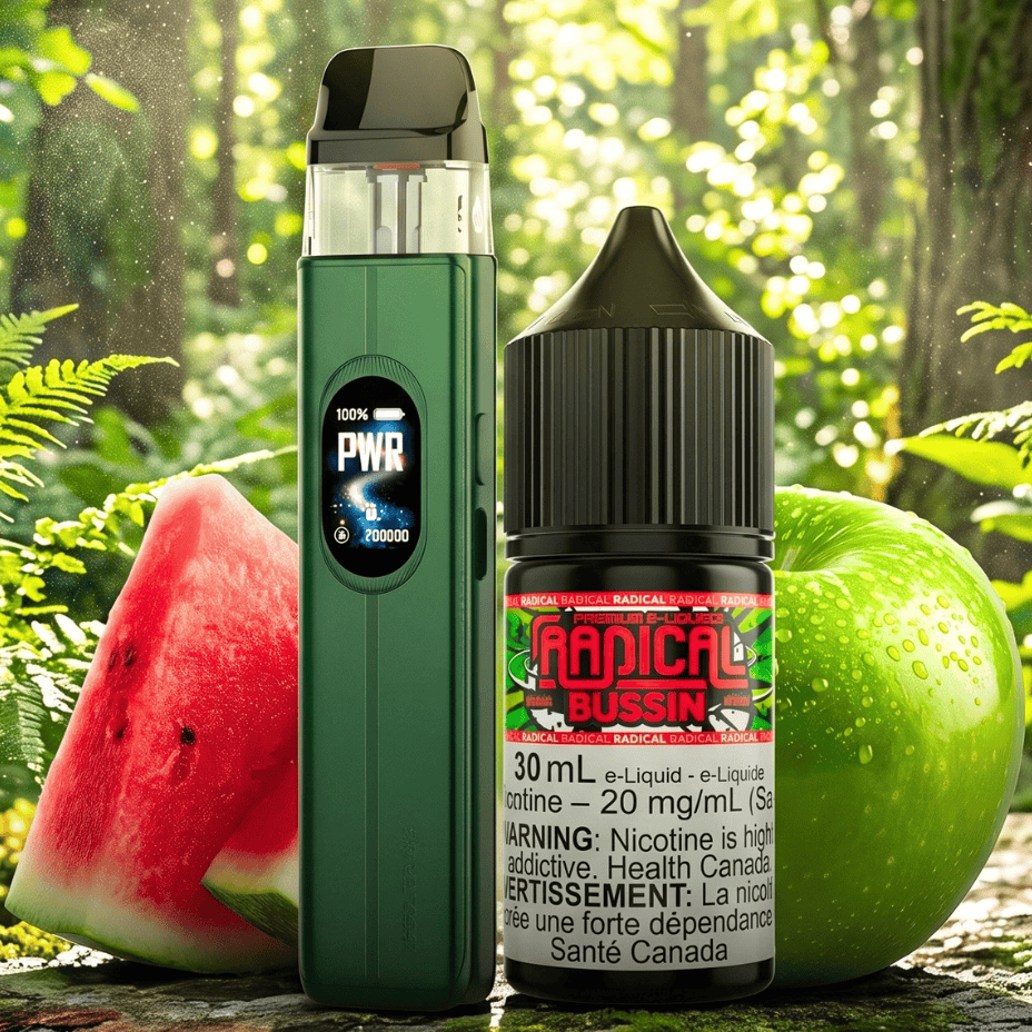 Vaporesso XROS 6 Pod Kit / Radical Salt E-Liquid 30mL 20mg Bussin Vape SuperStore Yorkton Saskatchewan