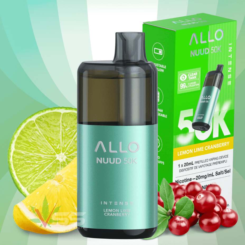 ALLO Nuud 50K Disposable Vape - Lemon Lime Cranberry Vape Superstore Yorkton Saskatchewan