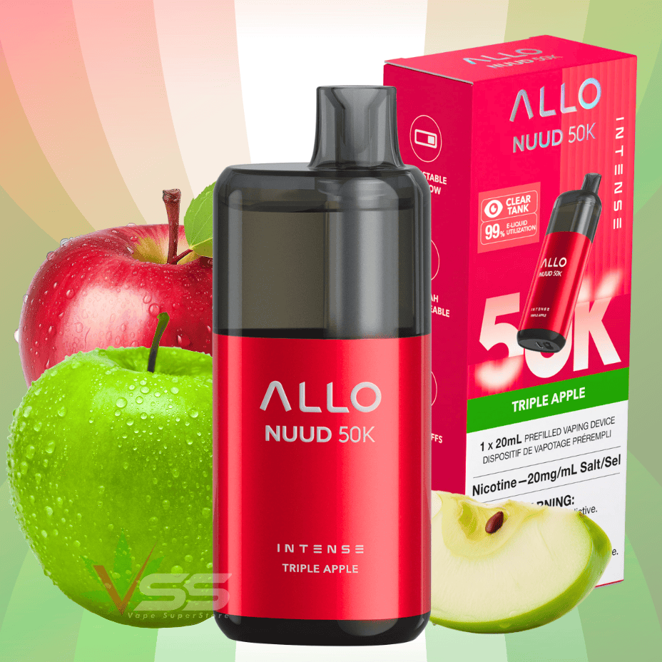 ALLO Nuud 50K Disposable Vape - Triple Apple Vape Superstore Yorkton Saskatchewan