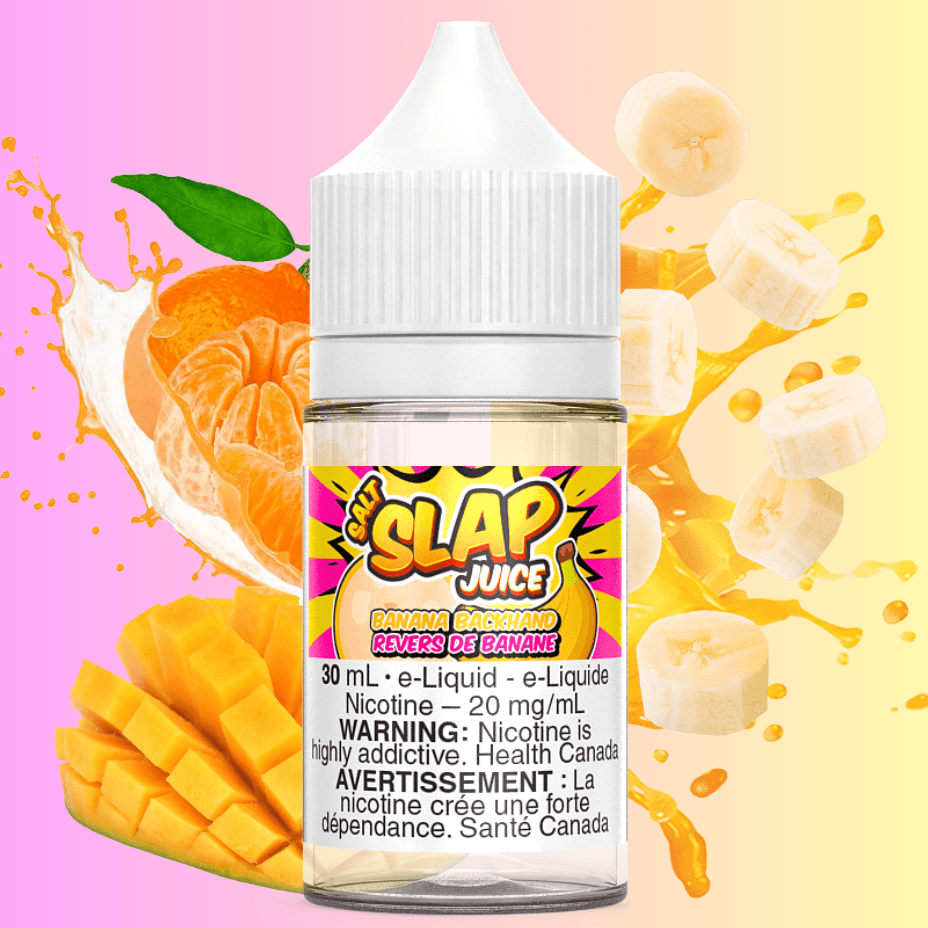 Banana BackHand Salt by Slap Juice 30ml / 12mg Vape Superstore Yorkton Saskatchewan