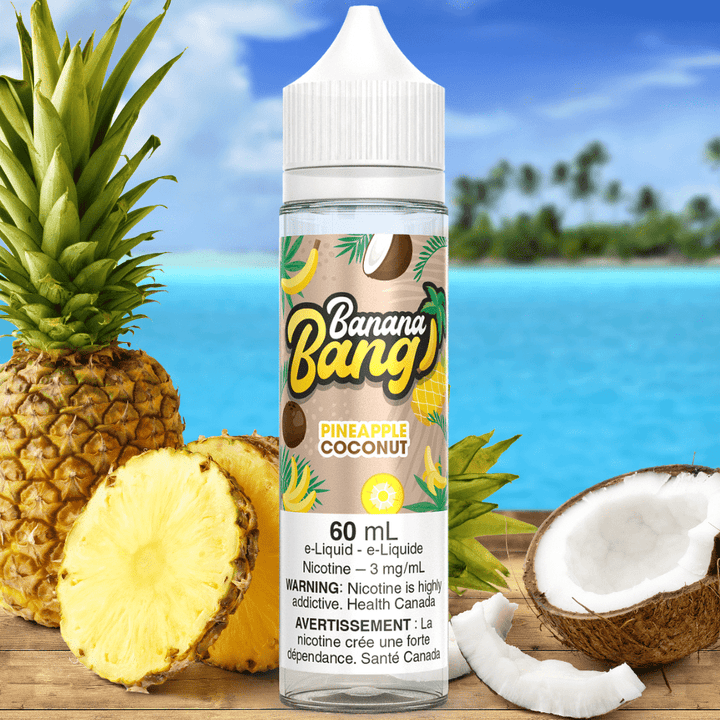 Banana Bang E-Liquid - Pineapple Coconut 60ml / 3mg Vape Superstore Yorkton Saskatchewan