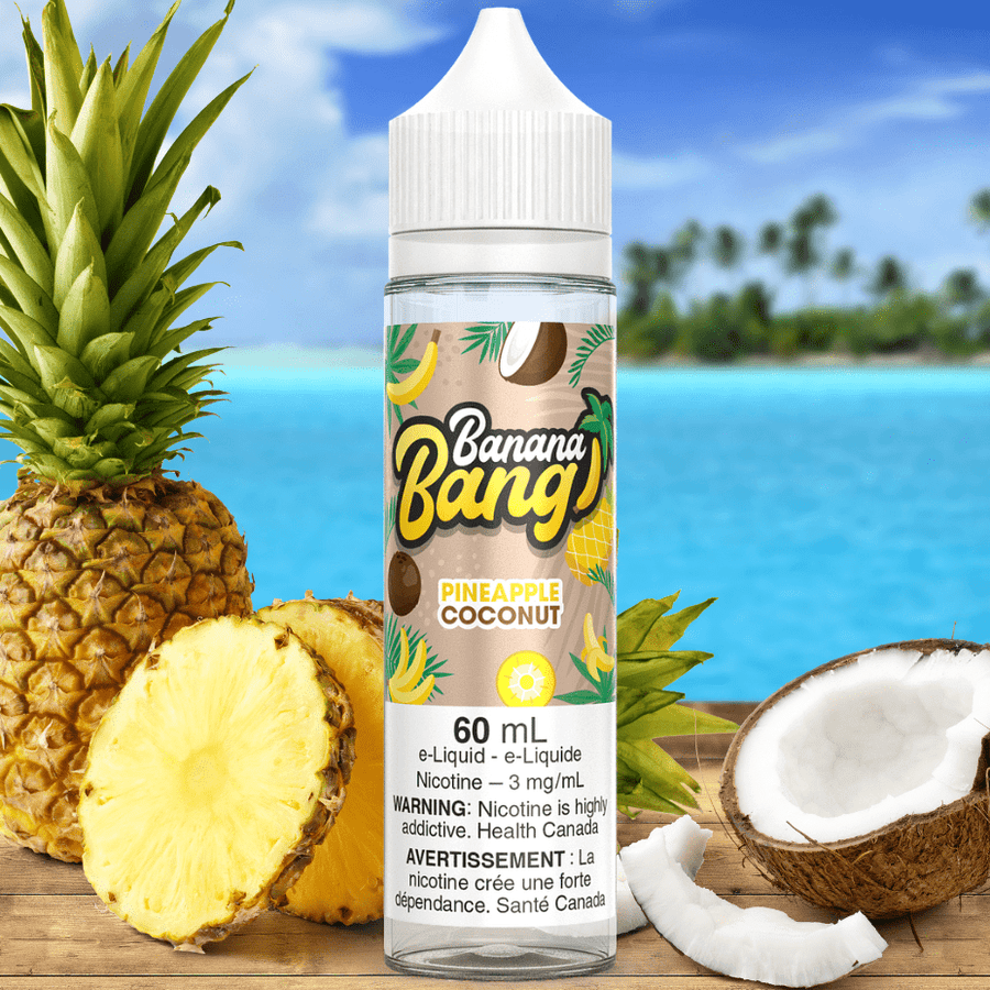 Banana Bang E-Liquid - Pineapple Coconut 60ml / 3mg Vape Superstore Yorkton Saskatchewan