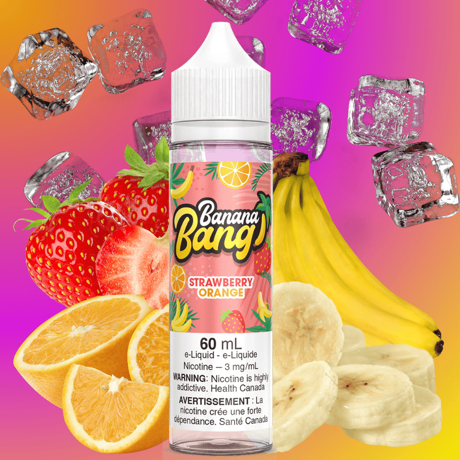 Banana Bang E-Liquid - Strawberry Orange Ice Vape Superstore Yorkton Saskatchewan