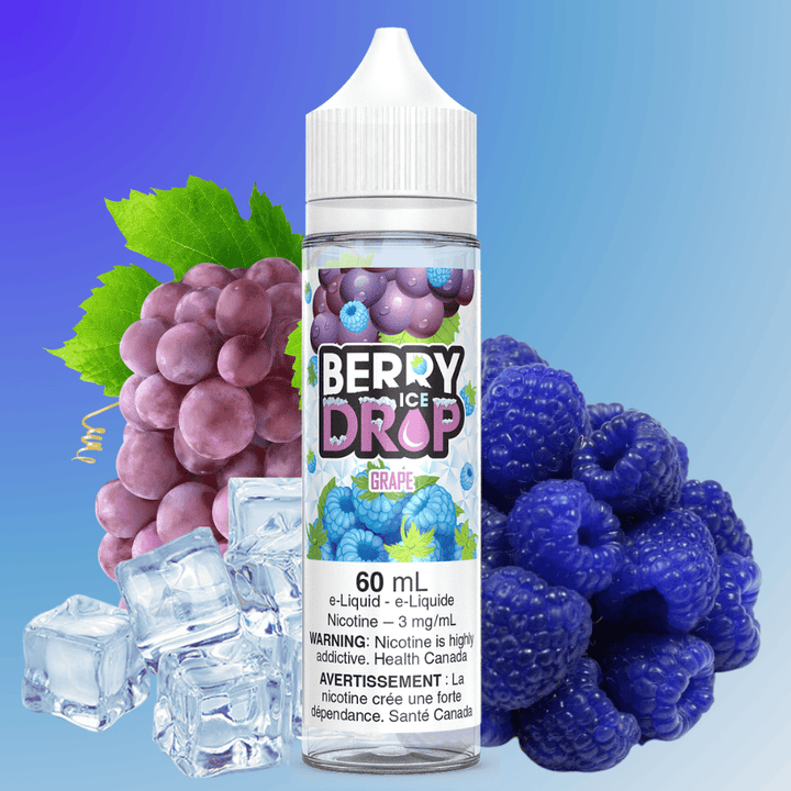 Berry Drop E-Liquid - Grape Ice 60ml / 3mg Vape Superstore Yorkton Saskatchewan