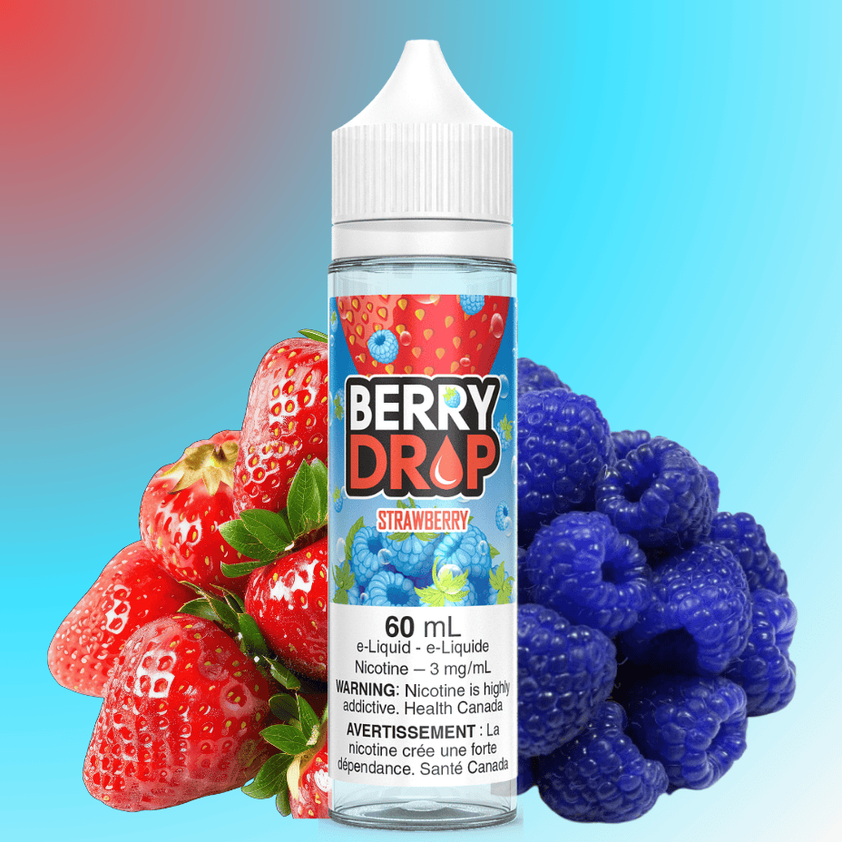 Berry Drop E-Liquid - Strawberry 60ml / 3mg Vape Superstore Yorkton Saskatchewan