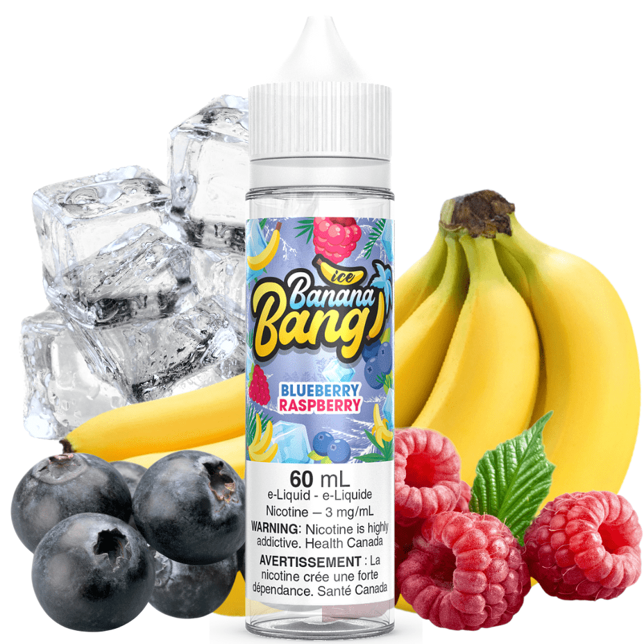 Blueberry Raspberry Ice by Banana Bang E-Liquid 60ml / 3mg Vape Superstore Yorkton Saskatchewan