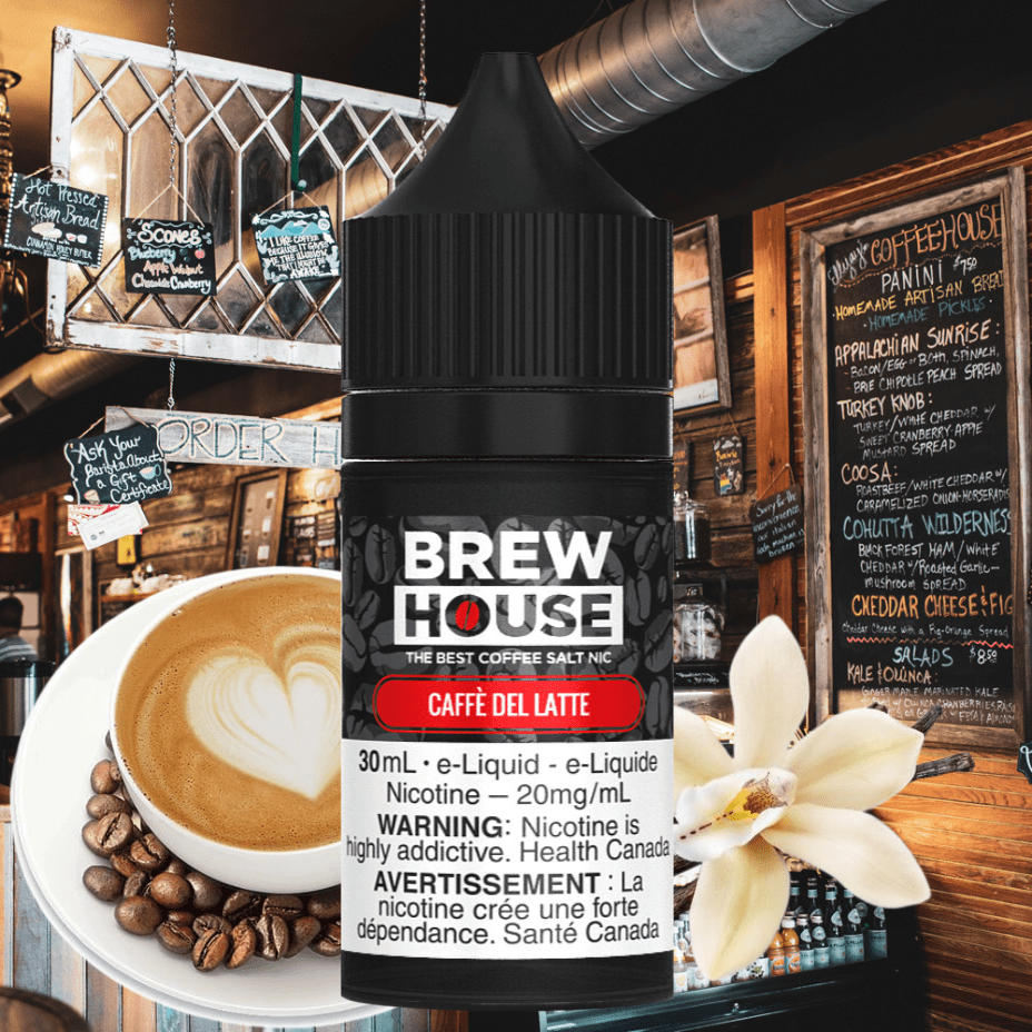 Brew House Salt - Caffe Fel Latte 30ml / 12mg Vape Superstore Yorkton Saskatchewan