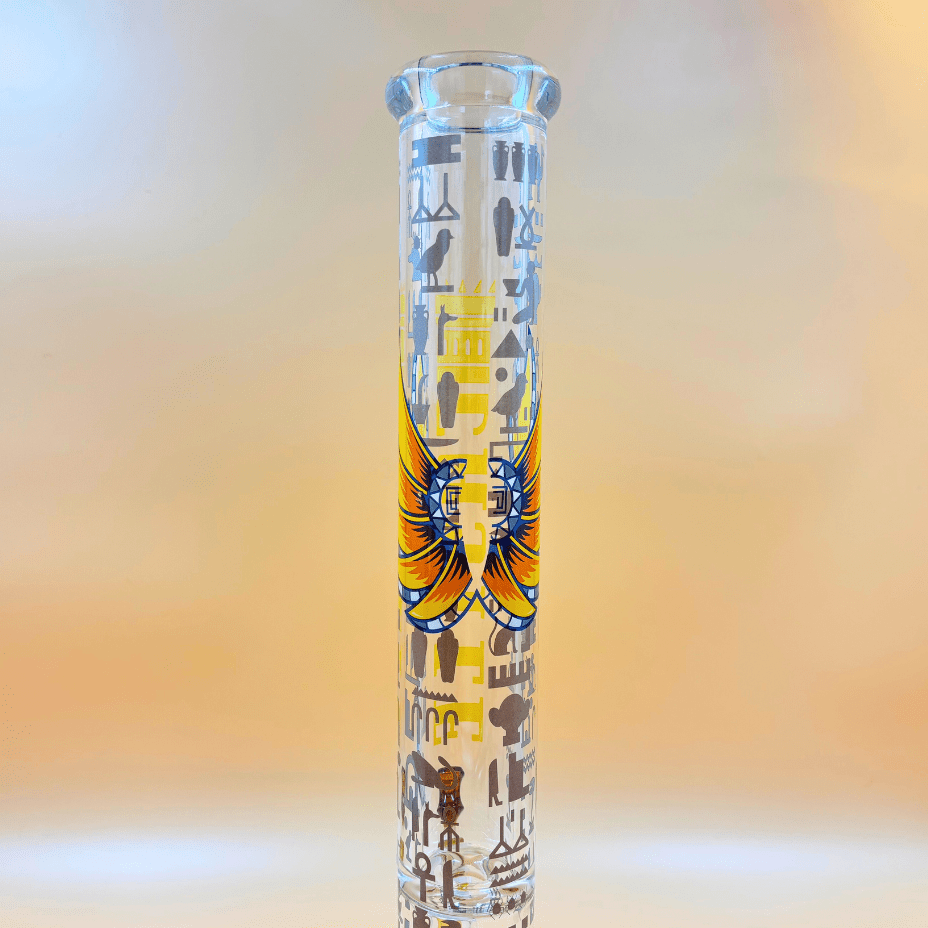 Castle Glassworks 9mm Anubis 18" 18in / Beaker Bong Vape Superstore Yorkton Saskatchewan