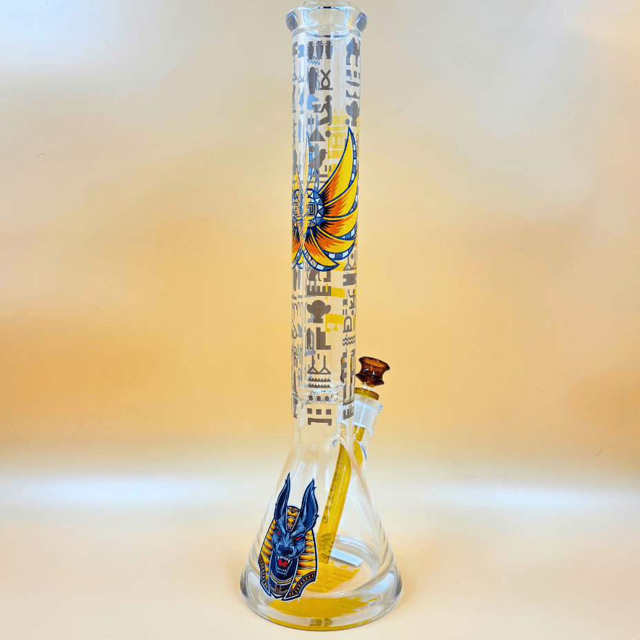 Castle Glassworks 9mm Anubis 18" 18in / Beaker Bong Vape Superstore Yorkton Saskatchewan