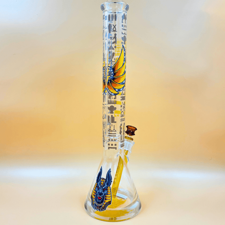 Castle Glassworks 9mm Anubis 18" 18in / Beaker Bong Vape Superstore Yorkton Saskatchewan