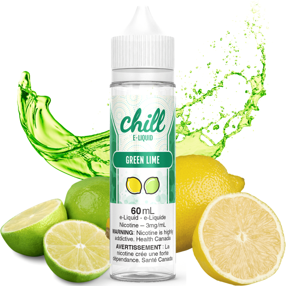 Chill E-Liquid Freebase E-Liquid 3mg Green Lime by Chill E-Liquid Green Lime by Chill E-Liquids - Yorkton Vape SuperStore 