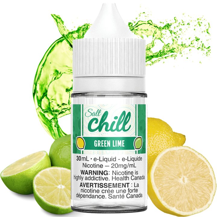 Chill E-Liquid Salt Nic E-Liquid 12mg Green Lime Salt By Chill E-Liquids Green Lime Salt By Chill E-Liquids - Yorkton Vape SuperStore