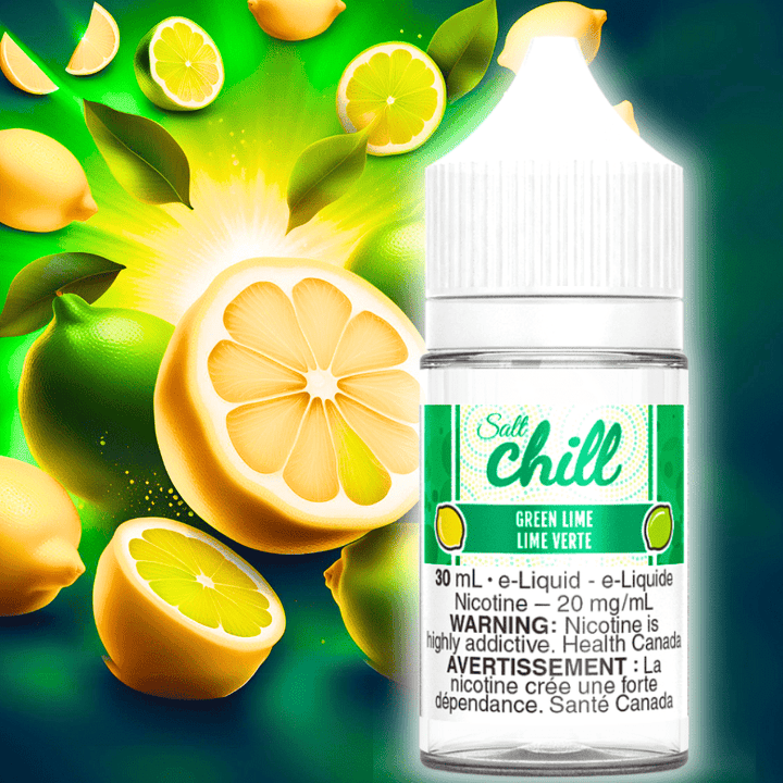 Chill E-Liquid Salt Nic E-Liquid Green Lime Salt By Chill E-Liquids Green Lime Salt By Chill E-Liquids - Yorkton Vape SuperStore