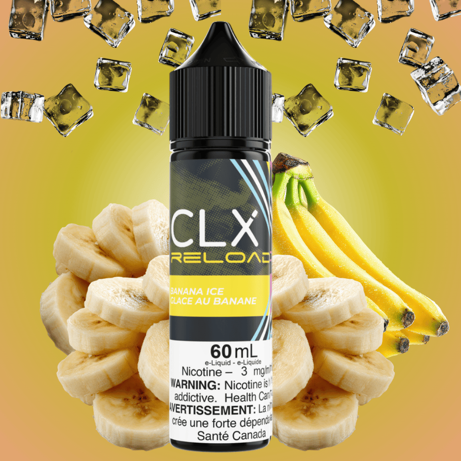 Clx Reload E-Liquid - Banana Ice 60ml / 3mg Vape Superstore Yorkton Saskatchewan