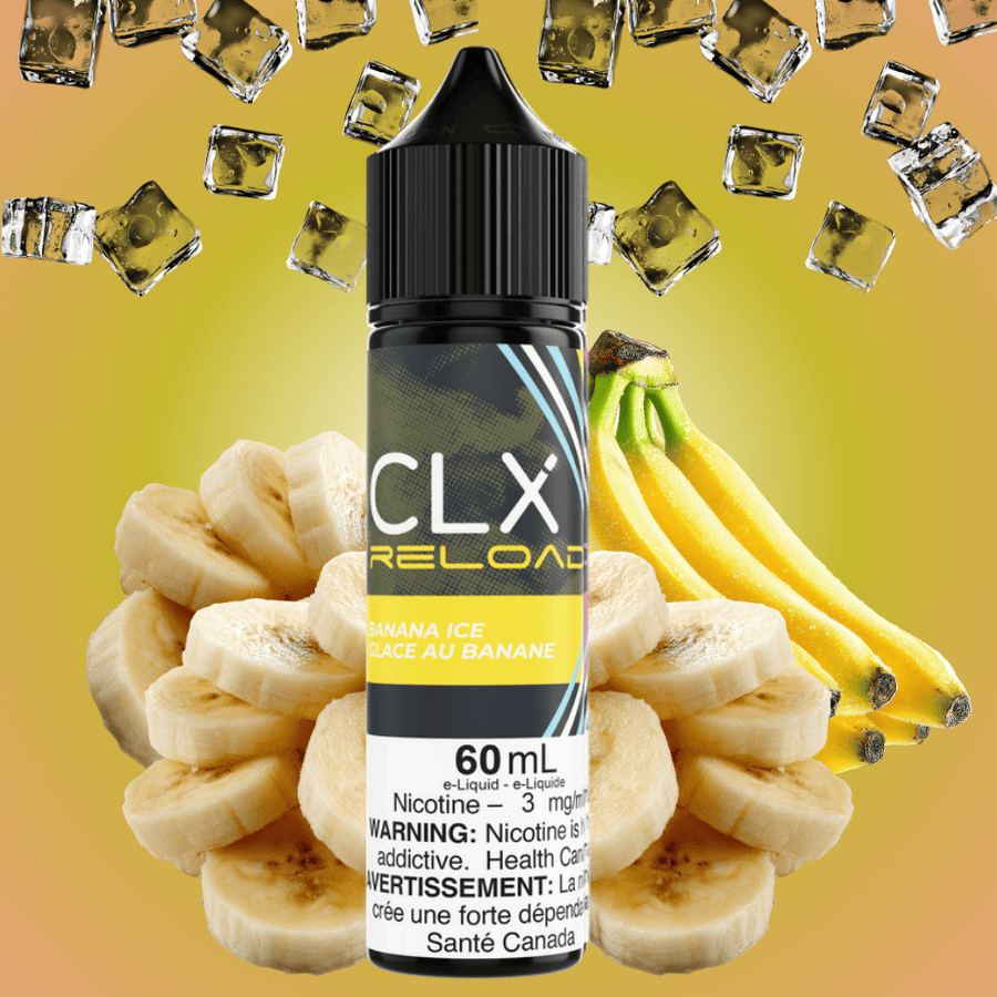 Clx Reload E-Liquid - Banana Ice 60ml / 3mg Vape Superstore Yorkton Saskatchewan