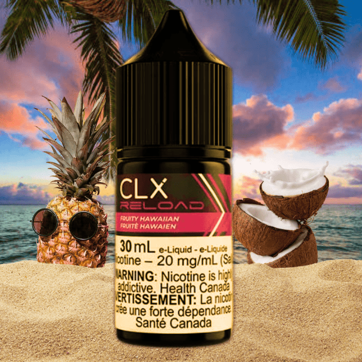 CLX Reload Salt E-Liquid Salt Nic E-Liquid 30mL / 10mg Fruity Hawaiian Salt by CLX Reload E-Liquid Fruity Hawaiian Salt by CLX Reload E-Liquid-Yorkton Vape SuperStore SK