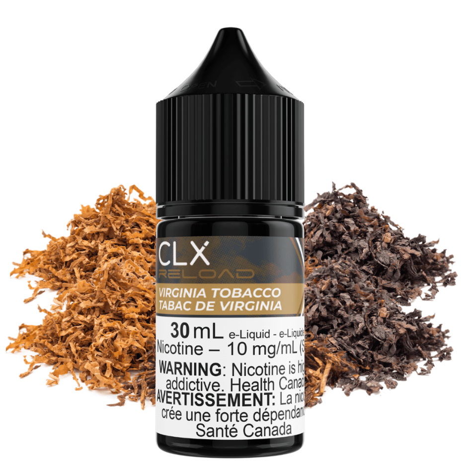 CLX Reload Salt Nic E-Liquid Virginia Tabacco Salt by CLX Reload E-Liquid Northern Tobacco Salt by CLX Reload E-Liquid-Yorkton Vape SuperStore