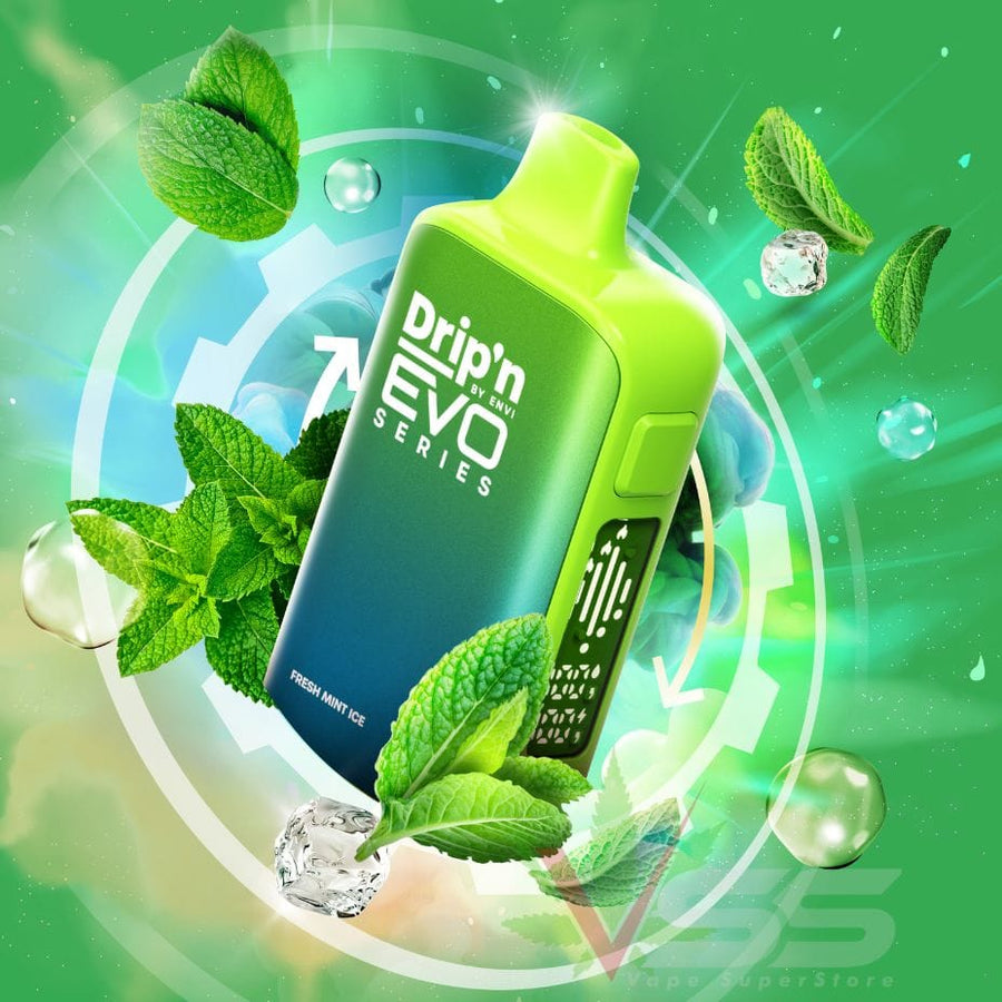 Drip'n by Envi Evo 63K Disposable Vape - Fresh Mint Ice Vape Superstore Yorkton Saskatchewan
