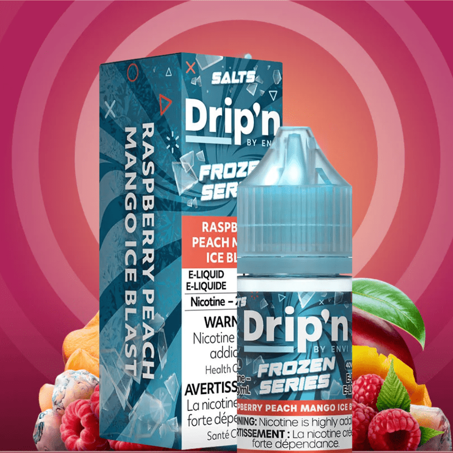 Drip'n Envi Salts Salt Nic E-Liquid Drip'n by Envi Frozen Salt-Raspberry Peach Mango ICED Drip'n by Envi Frozen Salt-Raspberry Peach Mango ICED in Alberta