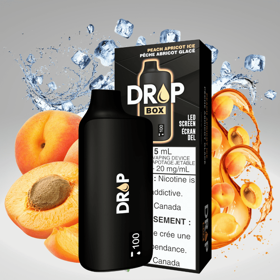 Drop Box Disposables 15ml / 8500Puffs Drop Box 8500 Disposable Vape-Peach Apricot Ice Drop Box 8500 Disposable Vape-Peach Apricot Ice-Yorkton Vape SK