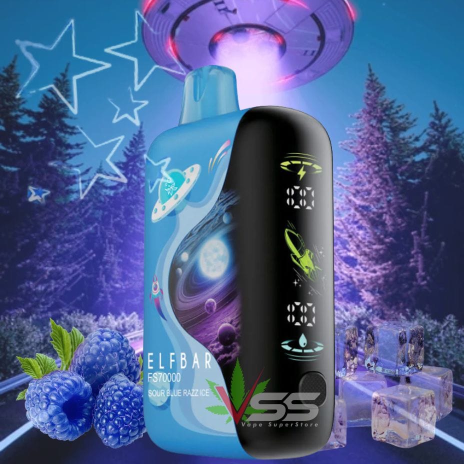 ELFBAR FS70K Disposable Vape - Sour Blue Razz Ice 20mL / 70000 Puffs / 20mg Vape Superstore Yorkton Saskatchewan