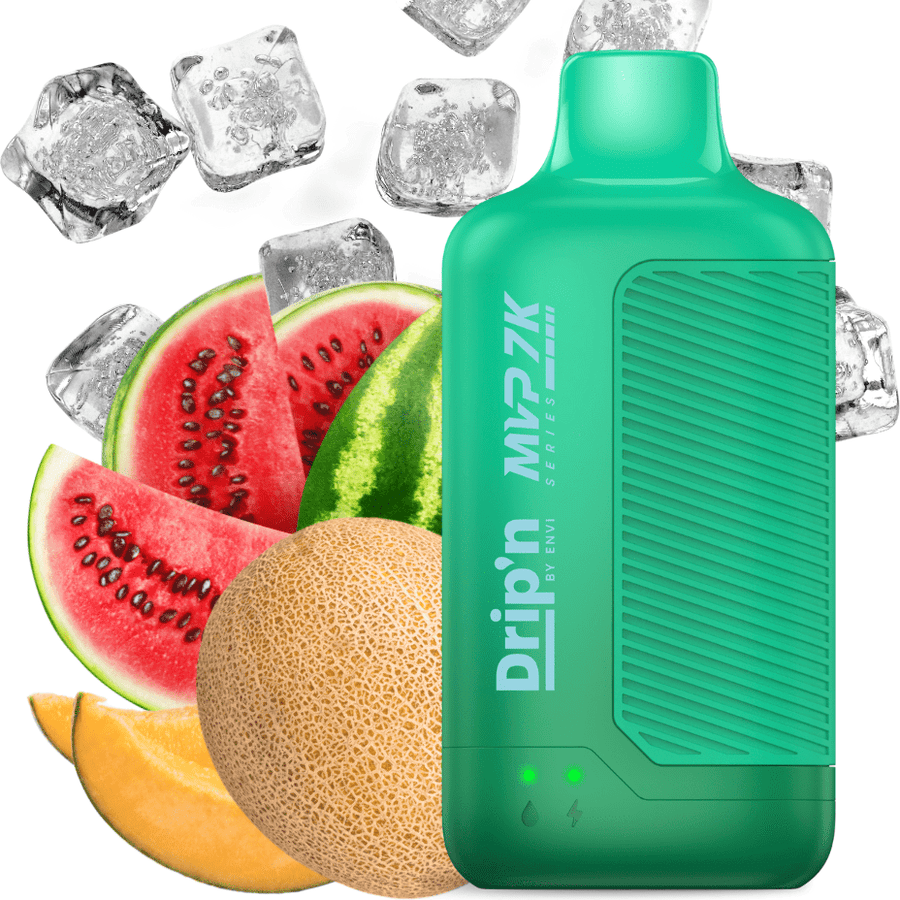 ENVI Disposables 7000 Puffs / 20mg/mL ENVI Drip'n MVP 7K Disposable Vape-Watermelon Cantaloupe Honeydew Iced