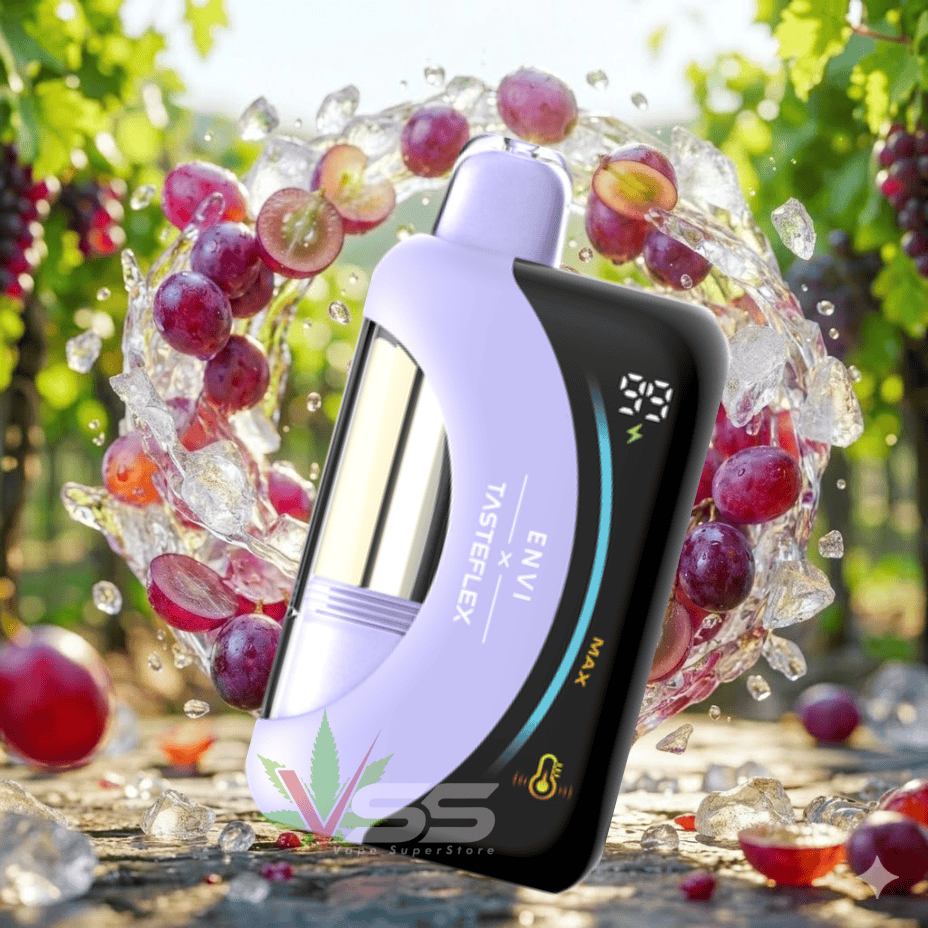 ENVI x Tasteflex Cresmo 125k Disposable Vape - Grape Ice 20mg / 125000 Puffs / 20mg/mL Vape Superstore Yorkton Saskatchewan