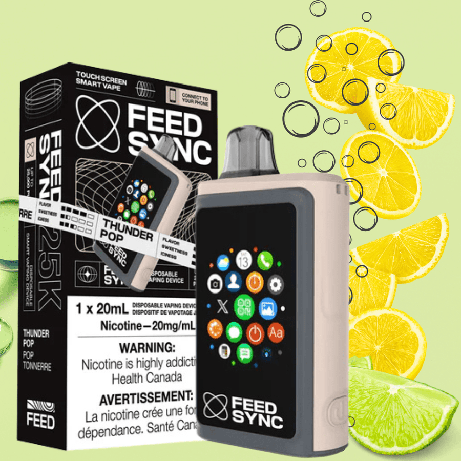 Feed Sync Disposable Vape 20mg FEED Sync 25K Disposable Vape - Thunder FEED Sync 25K Disposable Vape - Thunder at Yorkton Vape SuperStore