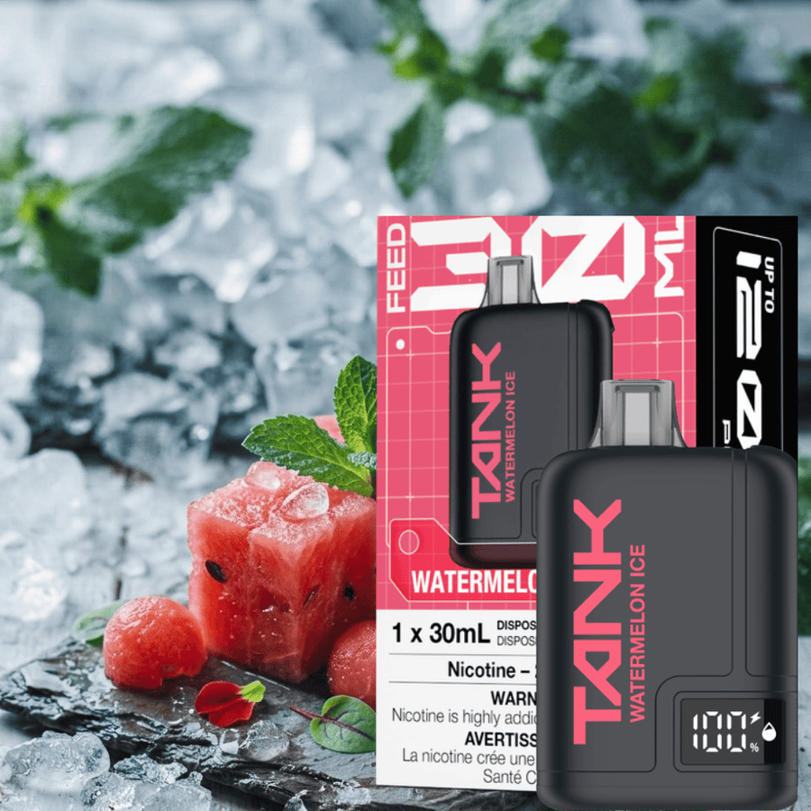 Feed Tank 120k Disposable Vape-Watermelon Ice 120000 Puffs / 20mg Vape Superstore Yorkton Saskatchewan
