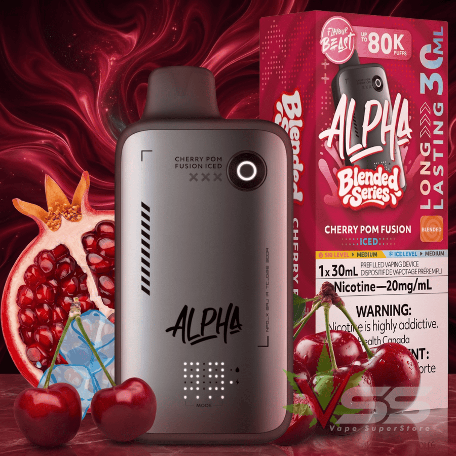 Flavour Beast Alpha 80K Disposable Vape-Cherry Pom Fusion Ice 80000 Puffs / 20mg Vape Superstore Yorkton Saskatchewan
