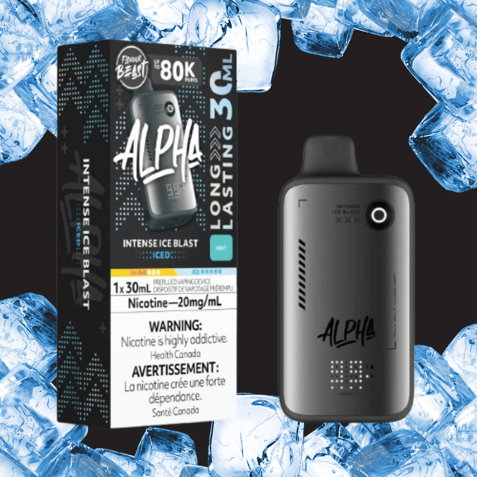 Flavour Beast Alpha 80K Disposable Vape-Intense Ice Blast 30mL / 80000 Puffs / 20mg Vape Superstore Yorkton Saskatchewan