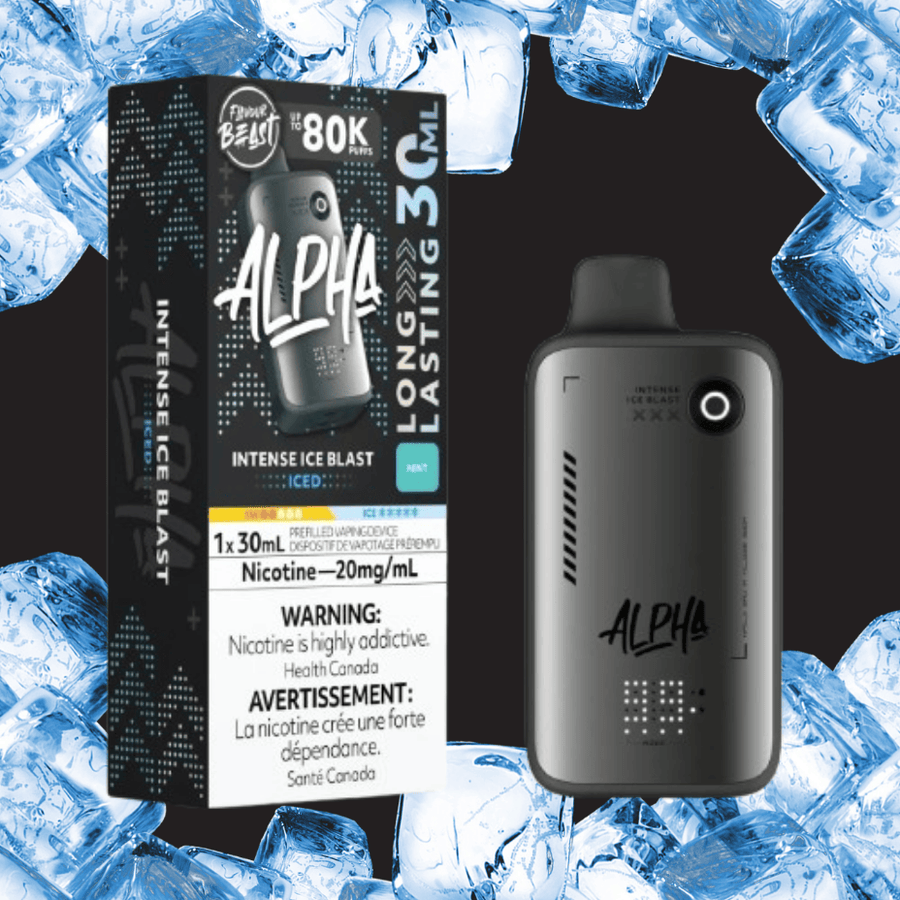 Flavour Beast Alpha 80K Disposable Vape-Intense Ice Blast 30mL / 80000 Puffs / 20mg Vape Superstore Yorkton Saskatchewan