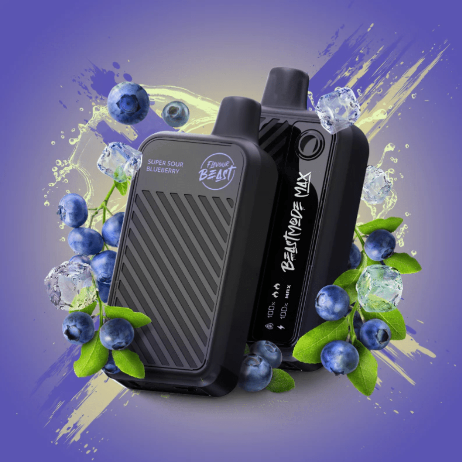 Flavour Beast Beast Mode Max 18k Disposable Vape-Super Sour Blueberry 20ml / 18000 Puffs Vape Superstore Yorkton Saskatchewan