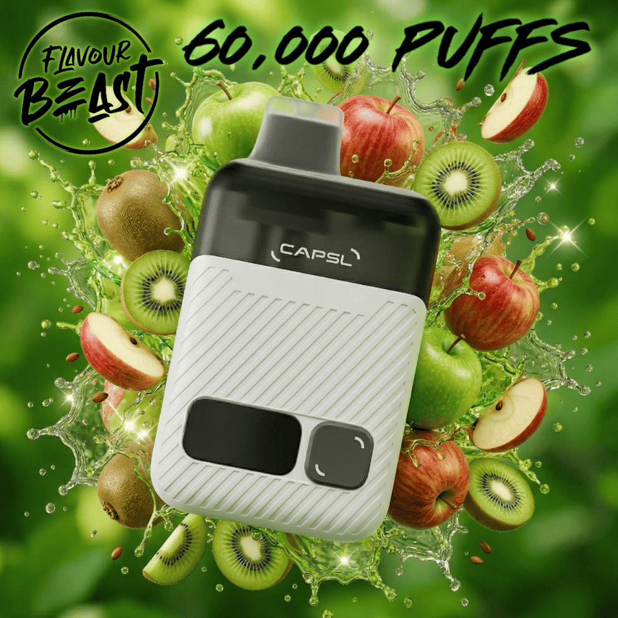 Flavour Beast CAPSL AFX17 60K Disposable Vape-Apple Kiwi Ice 17mL / 60000 Puffs / 20mg Vape Superstore Yorkton Saskatchewan