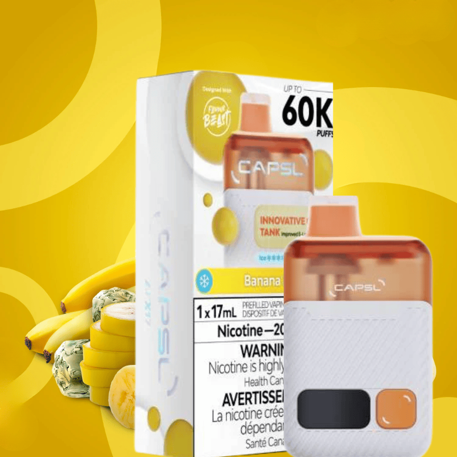 Flavour Beast CAPSL AFX17 60K Disposable Vape-Banana Ice 60000 Puffs / 20mg Vape Superstore Yorkton Saskatchewan