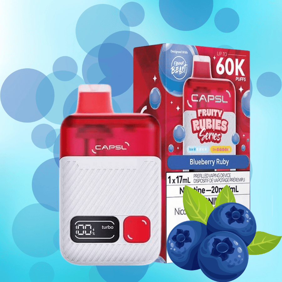 Flavour Beast CAPSL AFX17 60K Disposable Vape-Blueberry Ruby 17mL / 60000 Puffs / 20mg/mL Vape Superstore Yorkton Saskatchewan
