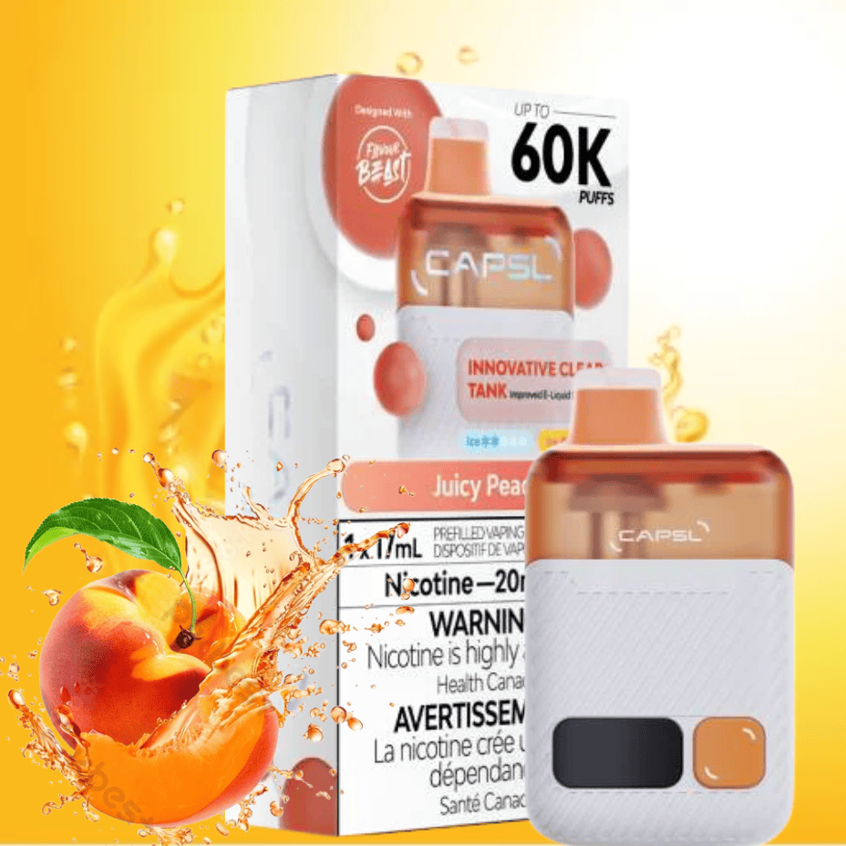Flavour Beast CAPSL AFX17 60K Disposable Vape-Juicy Peach 60000 Puffs / 20mg Vape Superstore Yorkton Saskatchewan