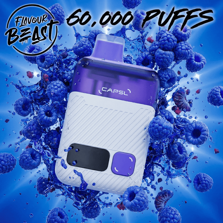 Flavour Beast CAPSL AFX17 60K Disposable Vape-S Blue Razz 17mL / 60000 Puffs / 20mg Vape Superstore Yorkton Saskatchewan