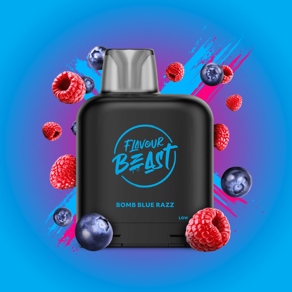 Flavour Beast Closed Pod Systems 20mg / 7000 Puffs Level X Flavour Beast Pod-Bomb Blue Razz Level X Flavour Beast Pod-Bomb Blue Razz-Yorkton Vape SuperStore