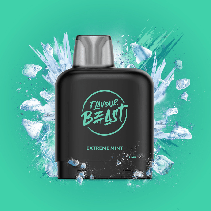 Flavour Beast Closed Pod Systems 20mg / 7000 Puffs Level X Flavour Beast Pod-Extreme Mint Level X Flavour Beast Pod-Extreme Mint-Yorkton Vape SuperStore