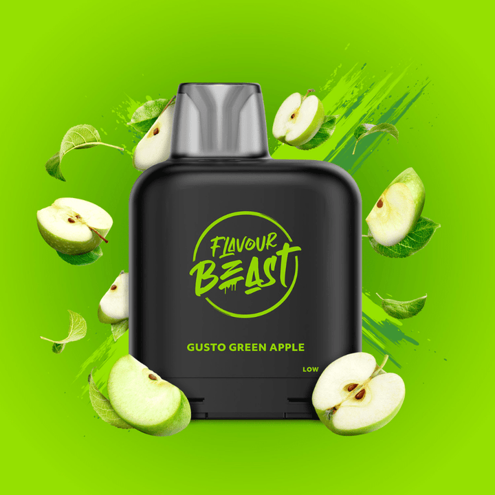 Flavour Beast Closed Pod Systems 20mg / 7000 Puffs Level X Flavour Beast Pod-Gusto Green Apple Level X Flavour Beast Pod-Gusto Green Apple-Yorkton Vape SuperStore