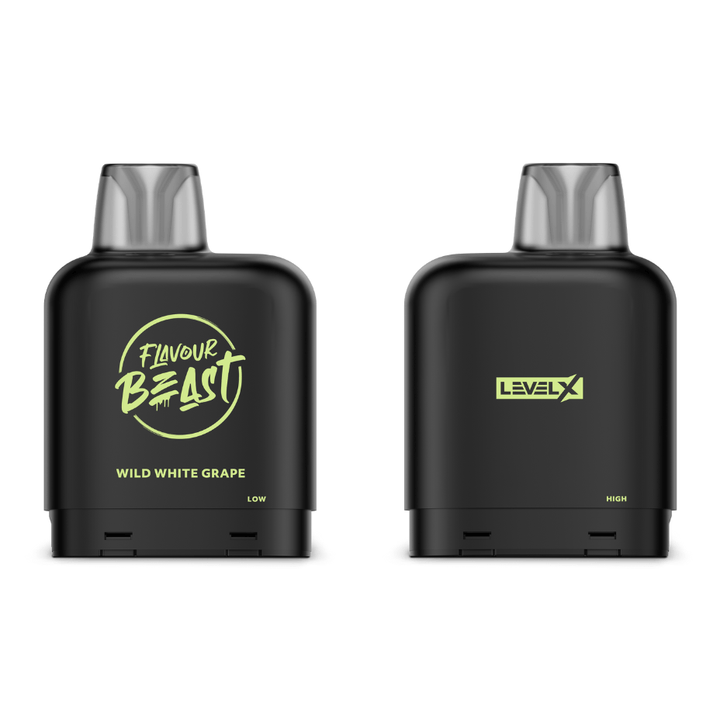 Flavour Beast Closed Pod Systems 20mg / 7000 Puffs Level X Flavour Beast Pod-Wild White Grape Level X Flavour Beast Pod-Wild White Grape-Yorkton Vape SuperStore