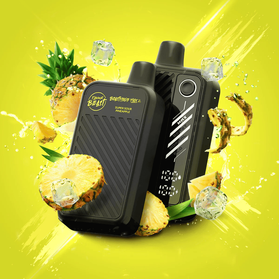 Flavour Beast Max 2 50k Disposable Vape-Super Sour Pineapple 20mL / 50000 Puffs / 20mg Vape Superstore Yorkton Saskatchewan