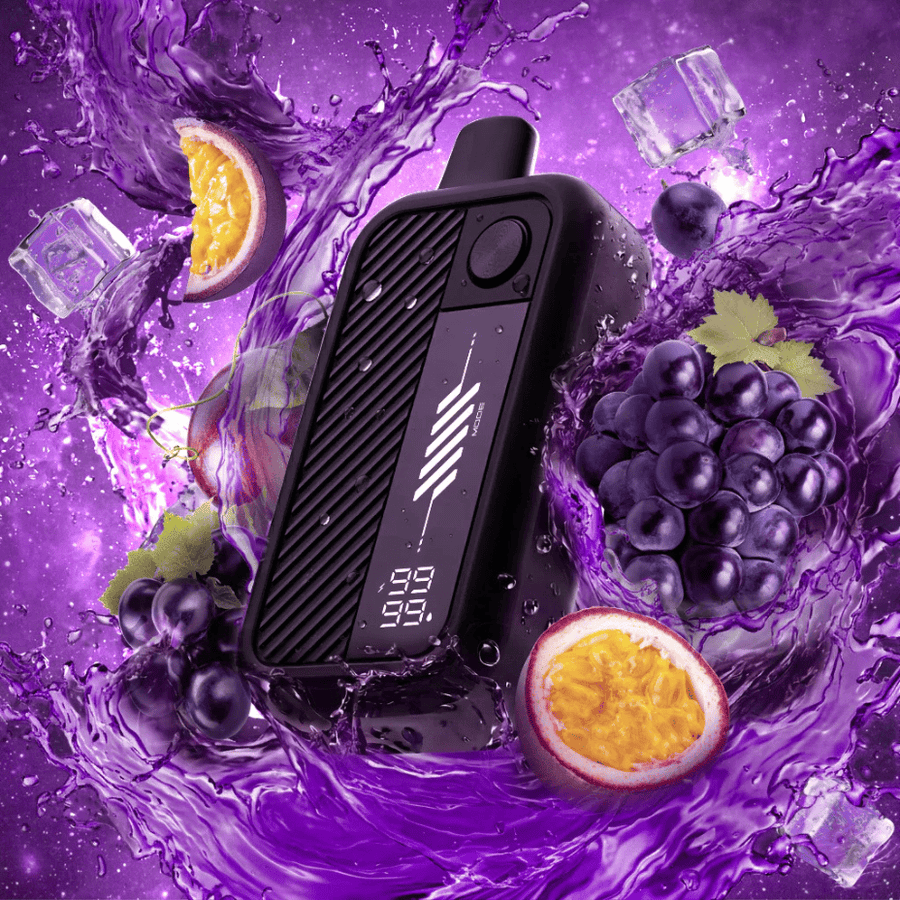 Flavour Beast Mode Max 3 60K Disposable Vape - Groovy Grape Passionfruit Iced 20mL / 60000 Puffs / 20mg/mL Vape Superstore Yorkton Saskatchewan