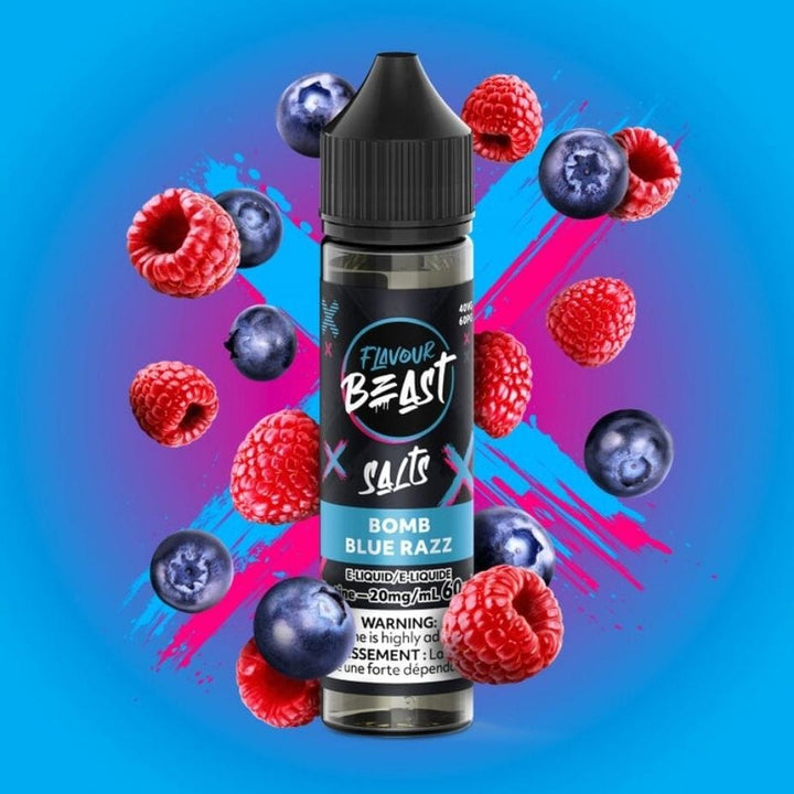 Flavour Beast Salt-Bomb Blue Razz-60ml 60ml / 20mg Vape Superstore Yorkton Saskatchewan