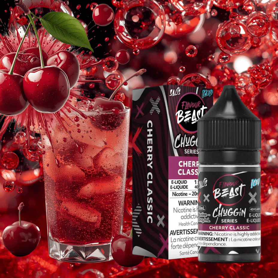 Flavour Beast Salt - Chuggin' Cherry Classic Ice 30mL / 20mg Vape Superstore Yorkton Saskatchewan