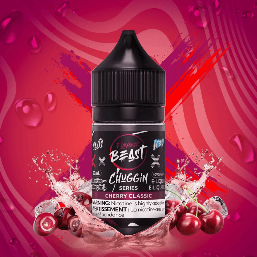 Flavour Beast Salt - Chuggin' Cherry Classic Ice 30mL / 20mg Vape Superstore Yorkton Saskatchewan