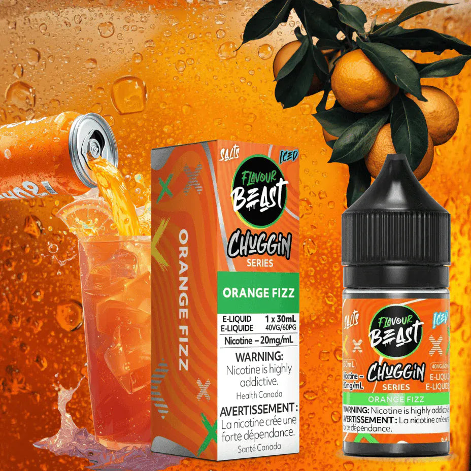 Flavour Beast Salt - Chuggin' Orange Sparkle 30mL / 20mg Vape Superstore Yorkton Saskatchewan